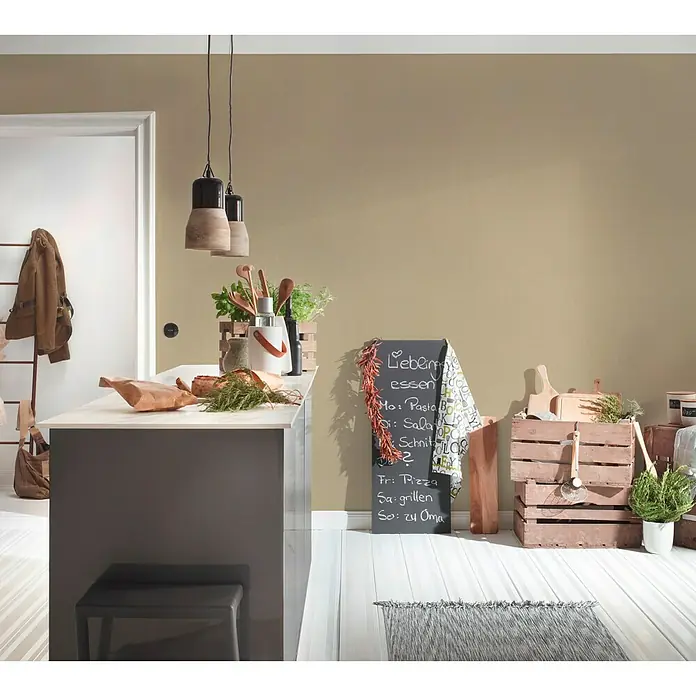 AS Creation Ethnic Origin Vliestapete I - Hellbraun, Uni, 10,05 x 0,53 m - Stimmungsaufnahme