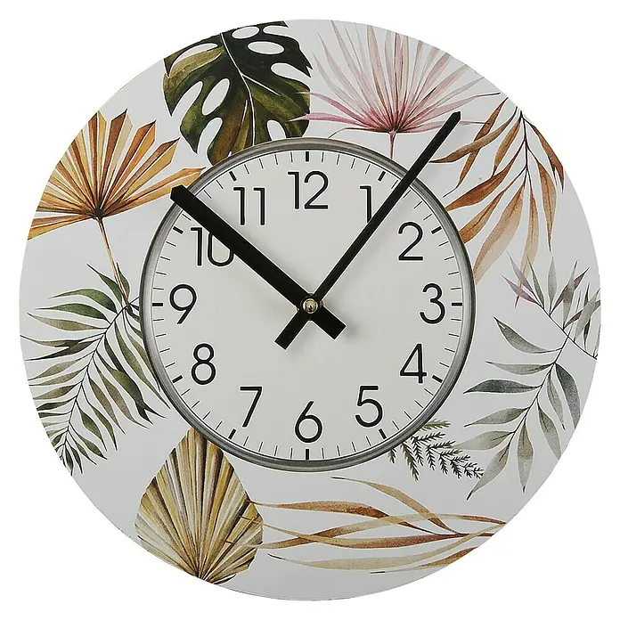 Reloj de pared redondo Roxanne - Blanco, Diámetro: 29 cm - Vista frontal