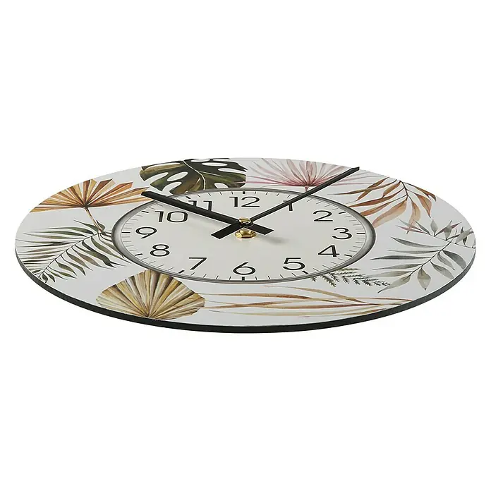 Reloj de pared redondo Roxanne - Blanco, Diámetro: 29 cm - Vista angular