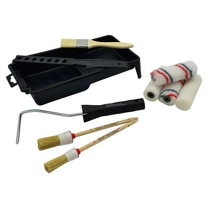 Set medium para pintar y lacar - 10 pzs. - Vista angular