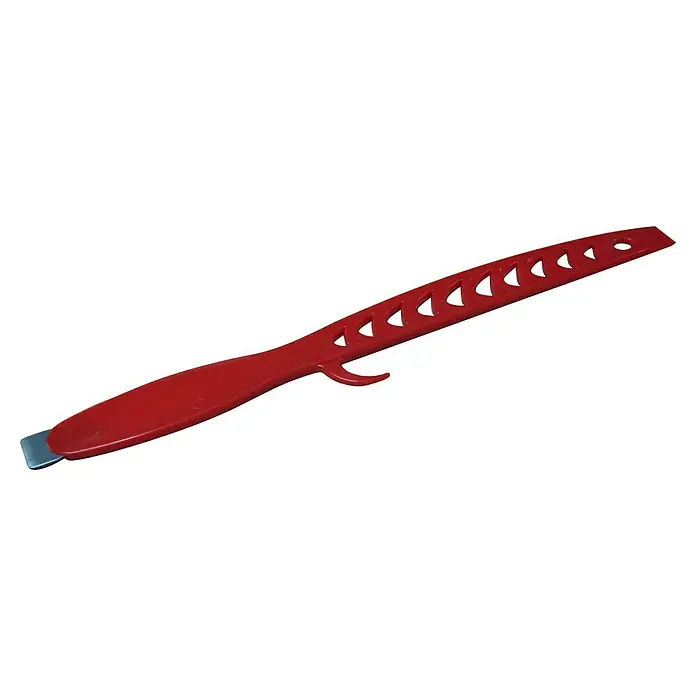 Agitador y abridor de envases de pintura - Rojo - Vista angular