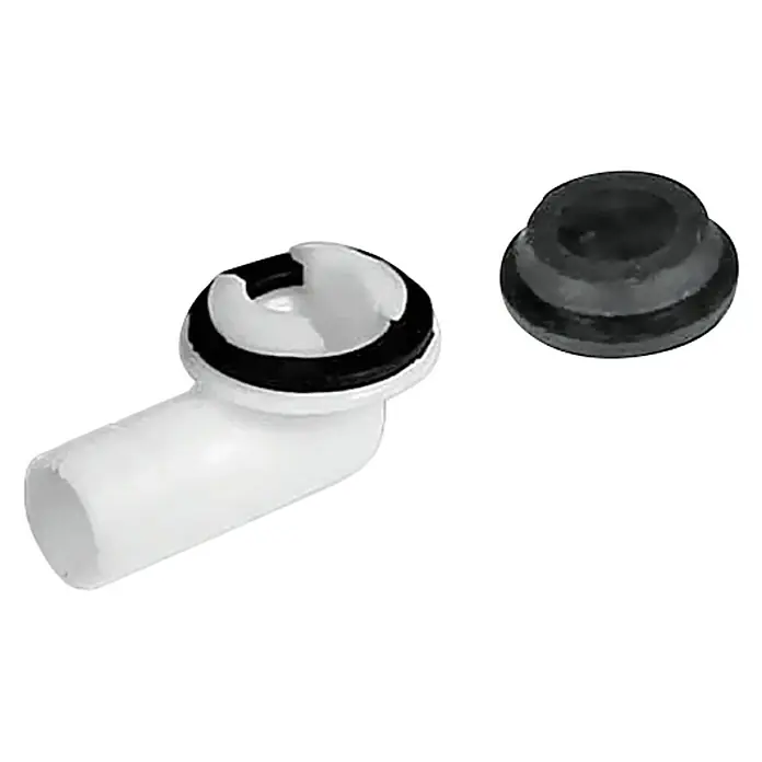 Accesorios de desagüe Codo - Blanco, 32 mm - Vista angular