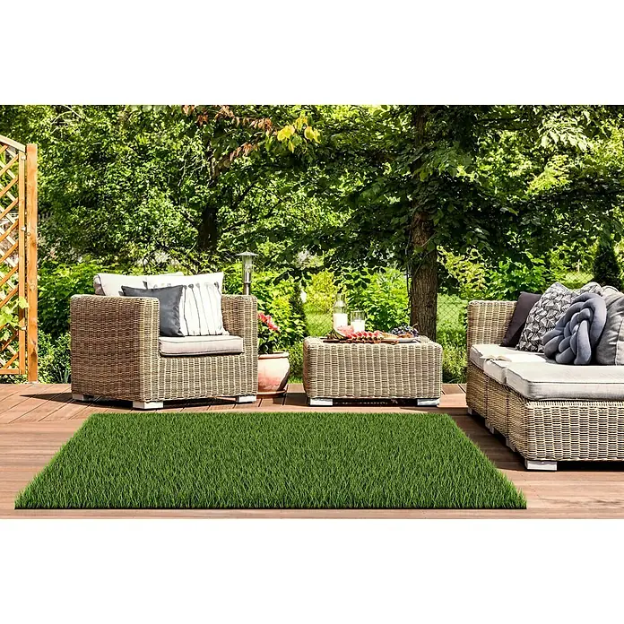Classis Carpets Infinity Grass Rasenteppich World of Colors - 200 x 133 cm, Ultimate Green, Ohne Noppen - Anwendungsbeispiel