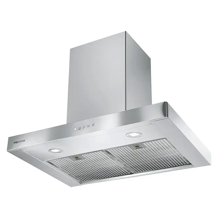 Mepamsa Campana de pared Stilo Green Power - Ancho: 70 cm, Potencia de aire máx.: 700 m³/h, Plateado - Vista angular