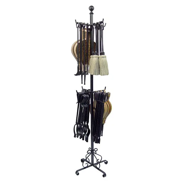 Imex El Zorro Elemento de almacenamiento expositor de chimenea - An x Al: 40 x 150 cm, Negro - Vista angular