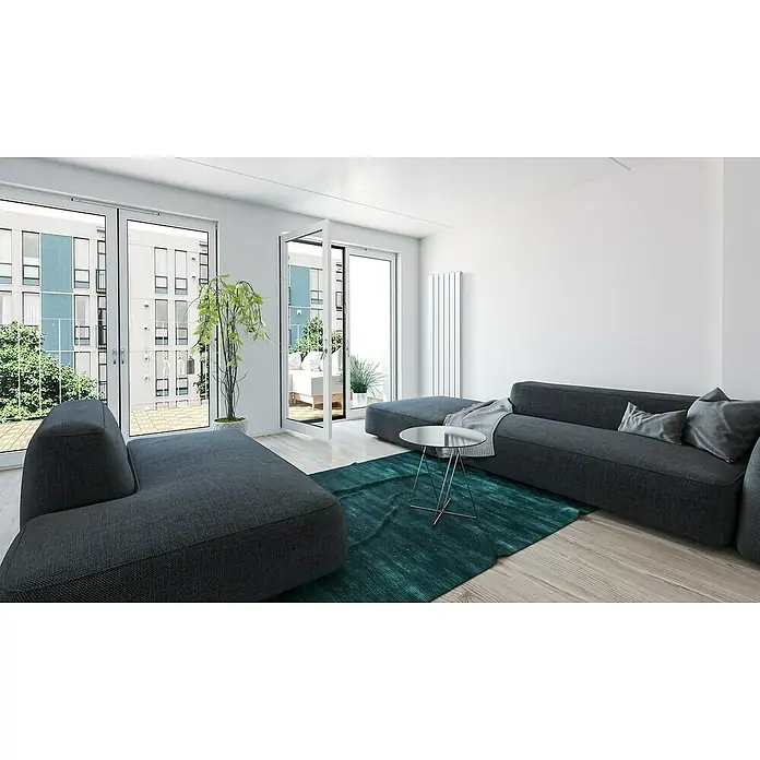 Cicsa Radiador toallero Bombe - 27,5 x 180 cm, Blanco - Foto ambiente