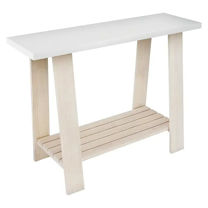 Mueble de lavabo Encimera - L x An x Al: 40 x 100 x 73 cm, Blanco - Vista angular
