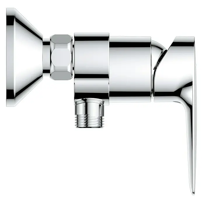 Grohe Start Edge Grifo monomando de ducha - Cromo, Brillante - Vista de perfil derecho