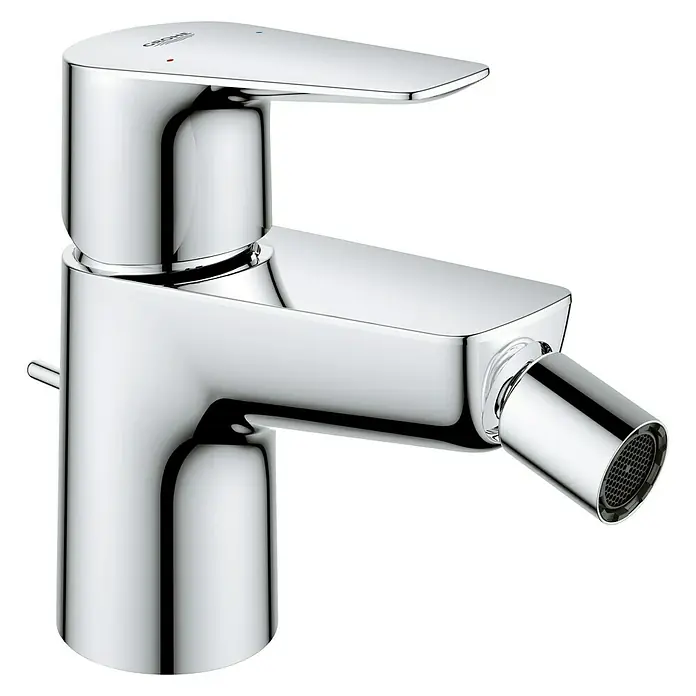 Grohe Start Edge Grifo monomando de bidé - Cromo, Brillante - Vista angular