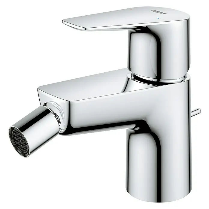 Grohe Start Edge Grifo monomando de bidé - Cromo, Brillante - Vista angular
