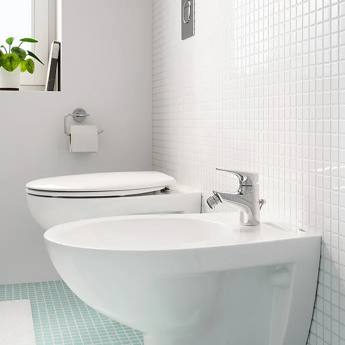 Grohe Start Edge Grifo monomando de bidé - Cromo, Brillante - Foto ambiente