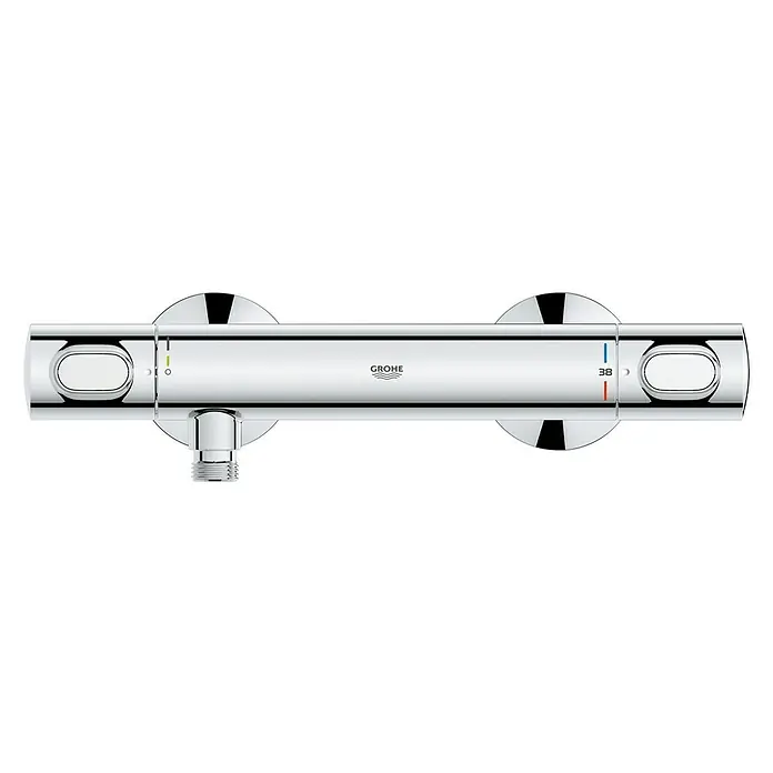 Grohe Brausethermostat Precision Flow - Chrom, Glänzend - Vorderansicht