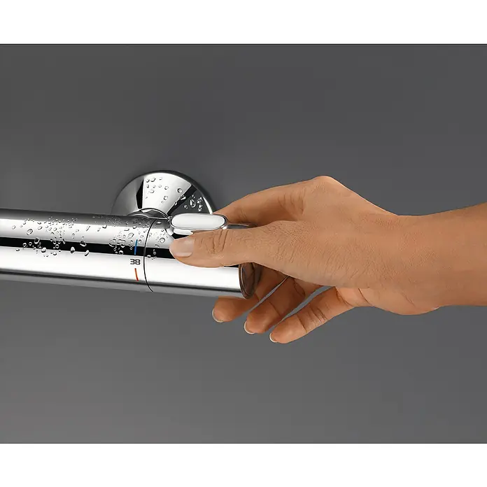 Grohe Brausethermostat Precision Flow - Chrom, Glänzend - Anwendungsbeispiel