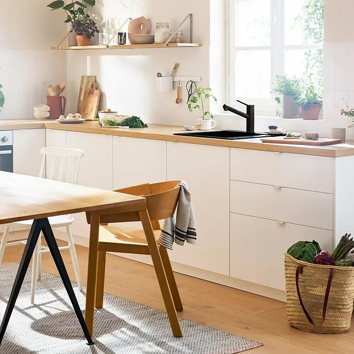 Hansgrohe Grifo de cocina Zesis - Negro, Mate, Caño giratorio - Foto ambiente