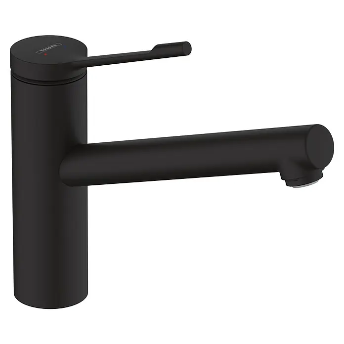 Hansgrohe Grifo de cocina Zesis - Negro, Mate, Caño giratorio - Vista de perfil derecho
