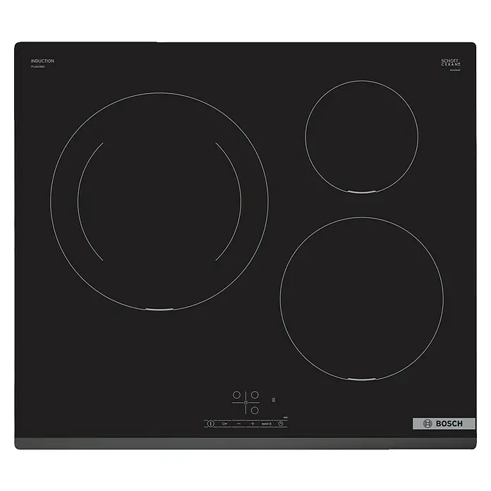 Bosch Placa de inducción PUJ631BB5E - Zonas de cocción: 3 ud., Inducción - Vista superior
