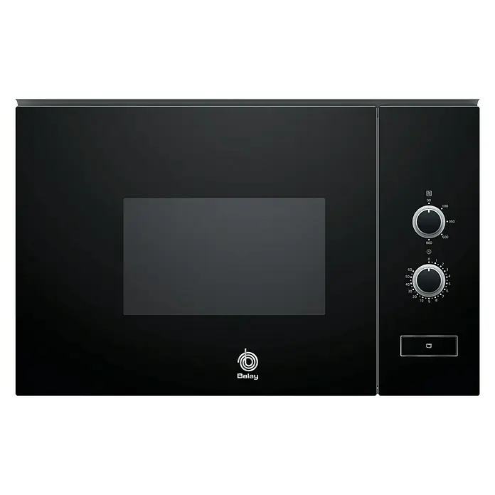 Balay Microondas empotrado 3CP5002N2 - Potencia máx.: 1.270 W, 20 l, Negro - Vista frontal