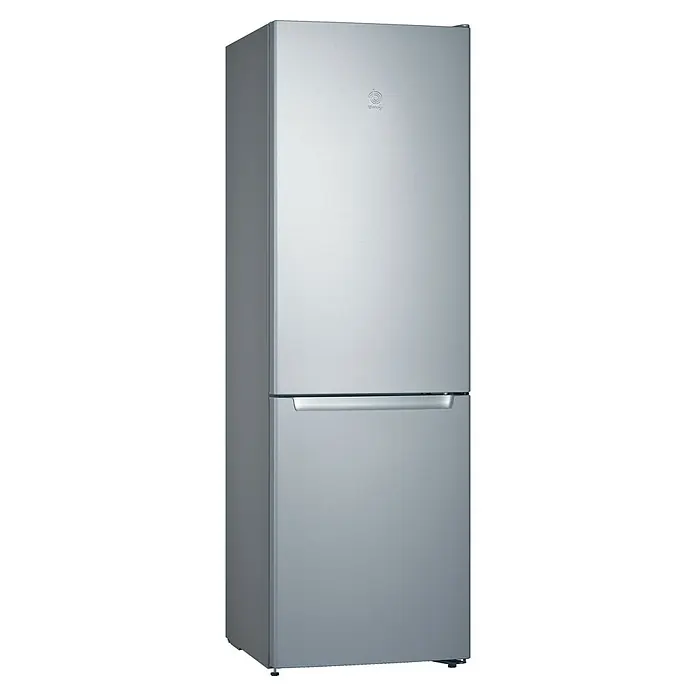 Balay Nevera combi 3KFE563XI - Contenido útil total: 326 l, 66 x 60 x 186 cm, Acero inoxidable - Vista angular