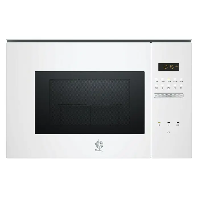 Balay Microondas empotrado 3CG5172B2 - Potencia máx.: 1.270 W, 20 l, Blanco - Vista frontal