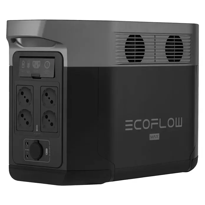 EcoFlow Prijenosna energetska stanica Delta Max - 2.016 Wh, 2.400 W - Dijagonalni pogled