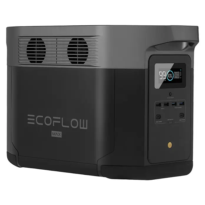 EcoFlow Powerstation EcoFlow Delta Max - 2.016 Wh, 2.400 W - Diagonale Ansicht