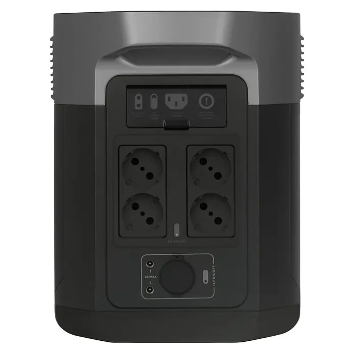 EcoFlow Powerstation EcoFlow Delta Max - 2.016 Wh, 2.400 W - Rückansicht