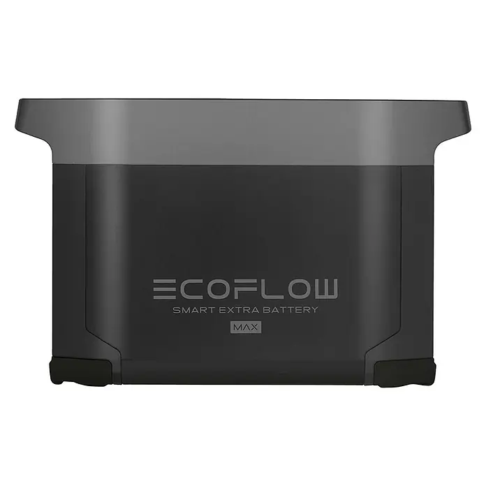 EcoFlow Baterija Delta Max - 2.016 Wh, Crne boje - Pogled sprijeda