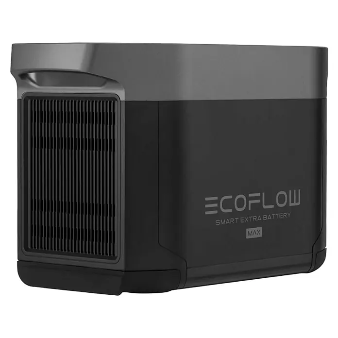 EcoFlow Baterija Delta Max - 2.016 Wh, Crne boje - Dijagonalni pogled