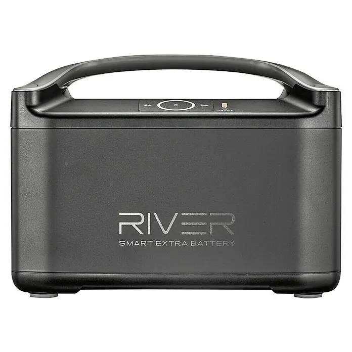 EcoFlow Akku River Pro - 720 Wh, Schwarz/Grau - Vorderansicht
