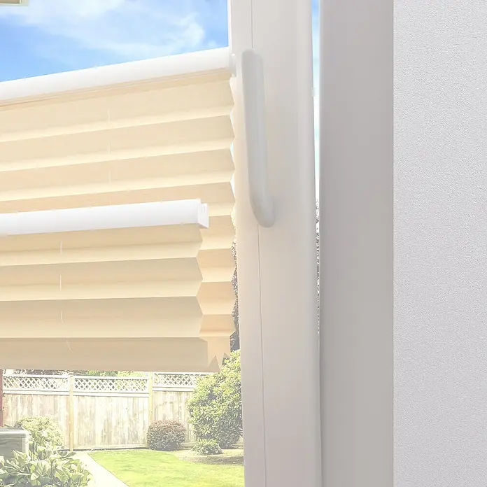 Plissee Basic VS TL - B x H: 75 x 220 cm, Creme - Detailaufnahme