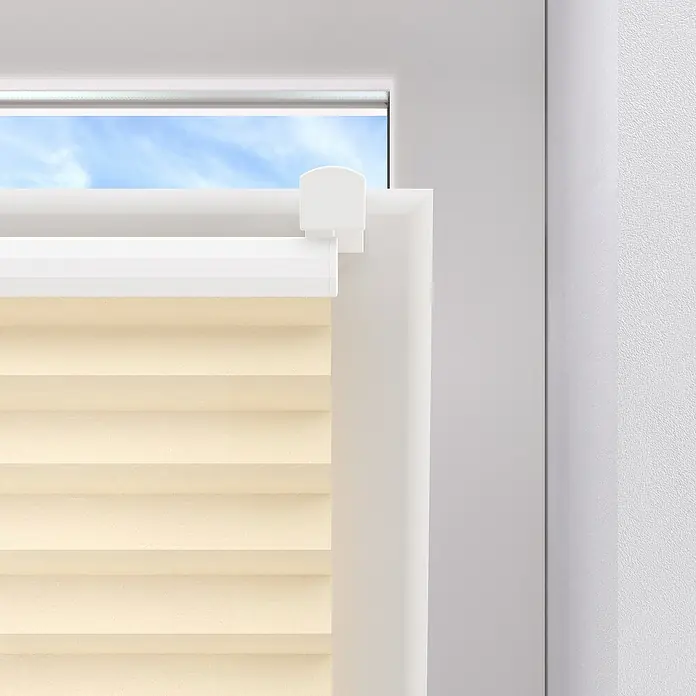 Plissee Basic VS TL - B x H: 75 x 220 cm, Creme - Detailaufnahme