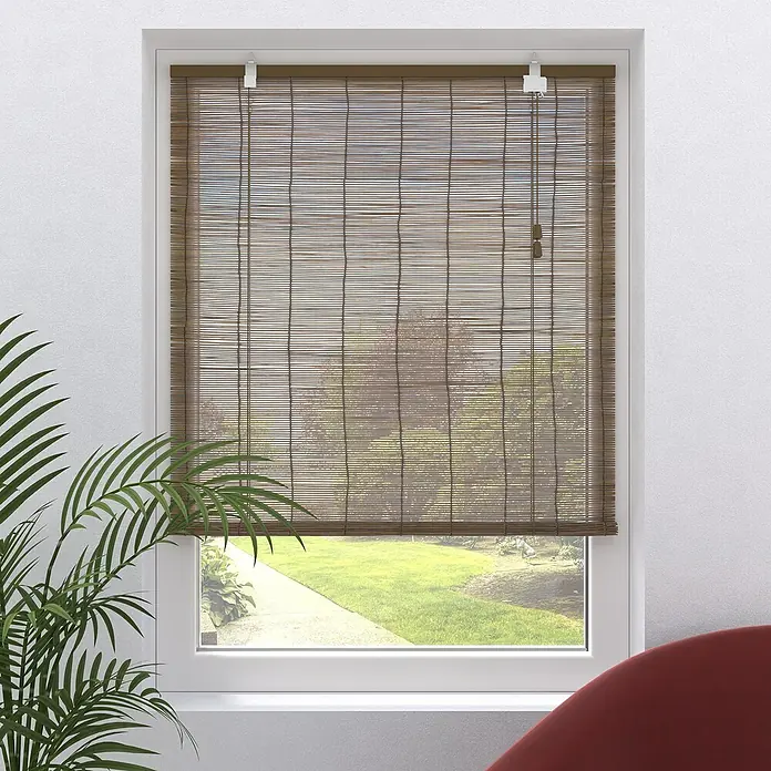 Rollo Basic - B x H: 120 x 160 cm, Braun - Stimmungsaufnahme