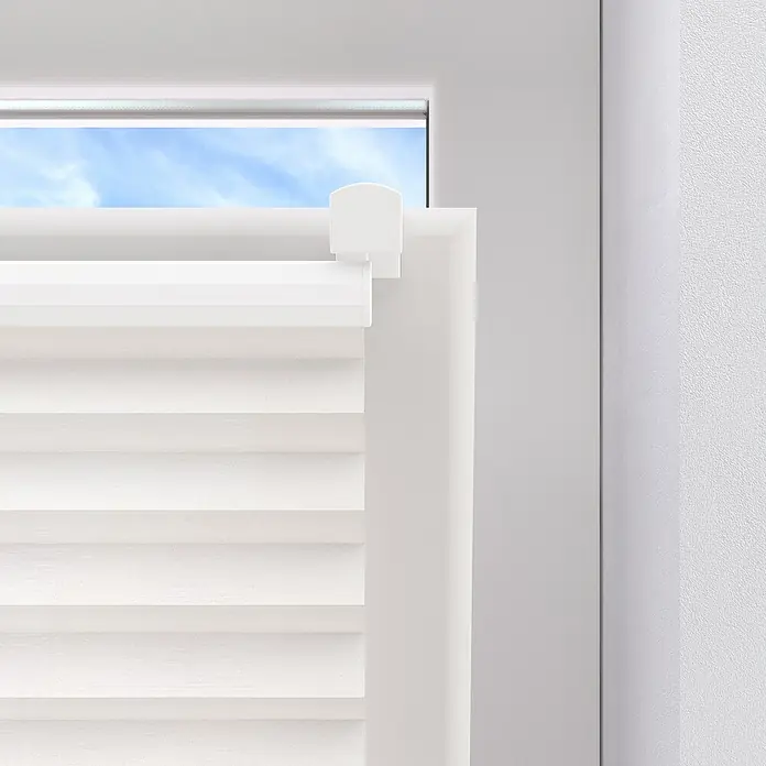 Plissee Basic VS TL - B x H: 45 x 130 cm, Weiß - Detailaufnahme