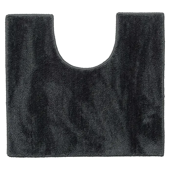 Sealskin Toiletmat Doux - 50 x 45 cm, Donkergrijs, 100% Polyester - Bovenaanzicht