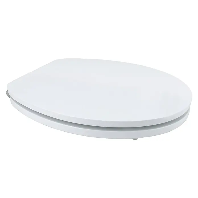 Poseidon WC-Sitz Seramiko - Mit Absenkautomatik, MDF, Weiß - Diagonale Ansicht