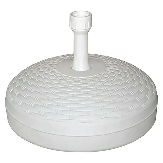 Base de parasol Panai - Ø x Al: 45 x 15 cm, Blanco - Vista frontal