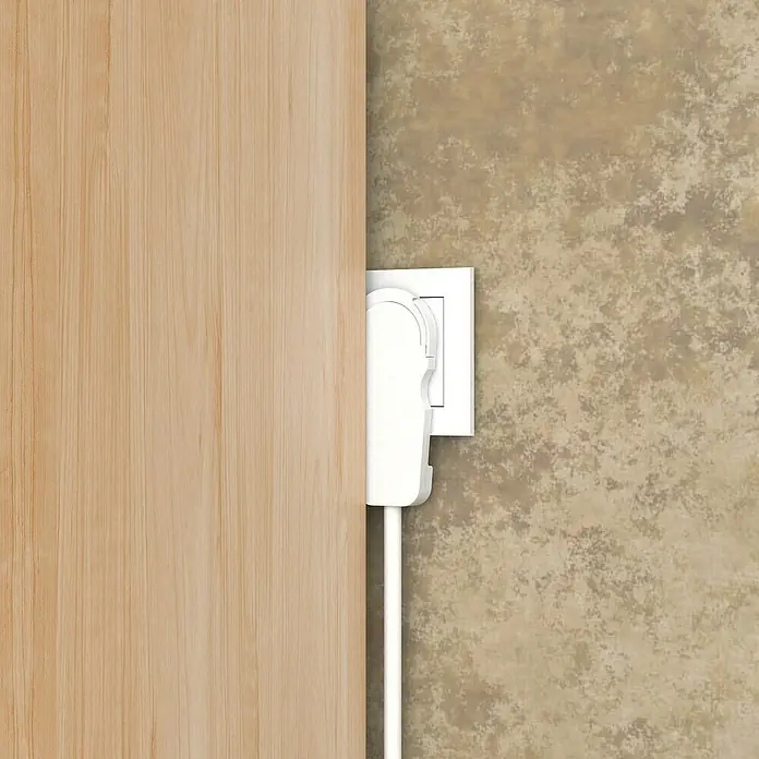Voltomat Flachstecker - Weiß - Anwendungsbeispiel
