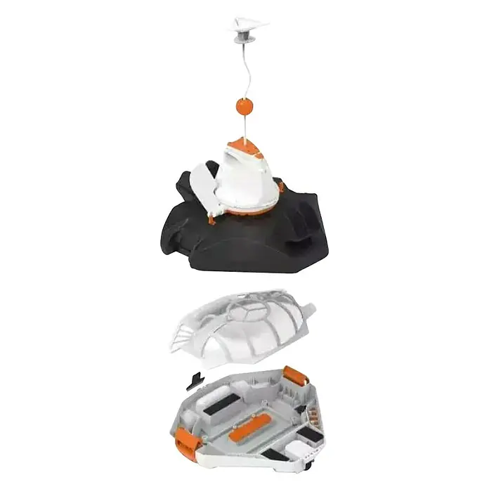 Bestway Usisivač za bazen Aquarover - D x Š x V: 40,5 x 39,9 x 28,5 cm, Namijenjeno za: Okrugle bazene promjera do 7,32 m ili ukupne površine 45 m², Pravokutne bazene dužine do 9,56 m ili ukupne površine 43 m² - Dijagonalni pogled