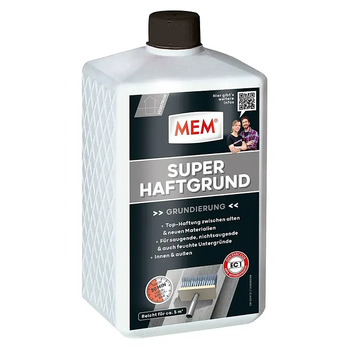 MEM Super-Haftgrund - 1 l, Lösemittelfrei - Diagonale Ansicht
