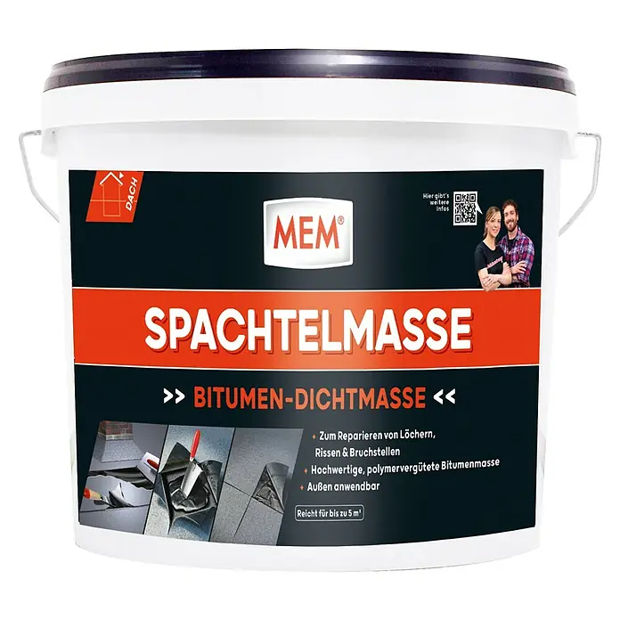 MEM Spachtelmasse - 7 kg, Lösemittelfrei - Vorderansicht