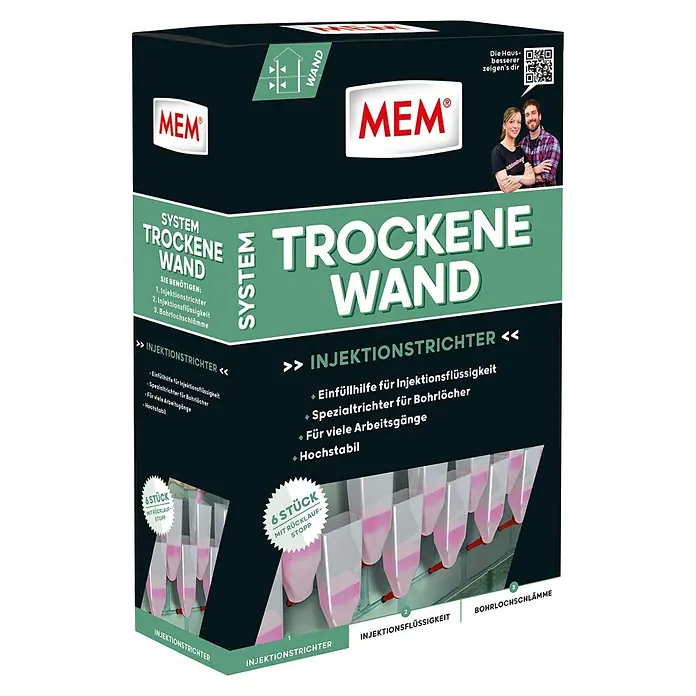 MEM Injektionstrichter - 6 Stk. - Diagonale Ansicht