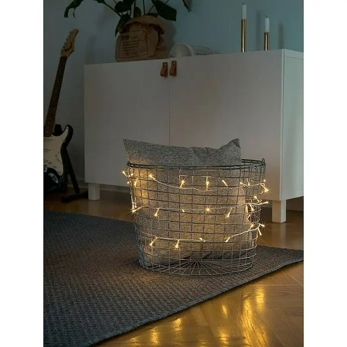 Konstsmide Led-feestverlichting - Binnen, 200 lampen, 13,93 m, Barnsteen