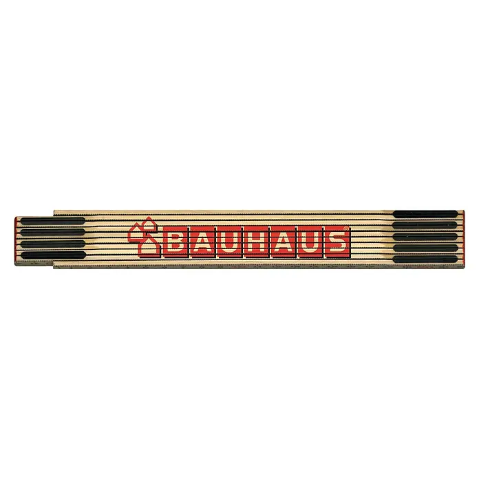 BAUHAUS Metro de madera B700 - Largo: 200 cm - Vista descendente