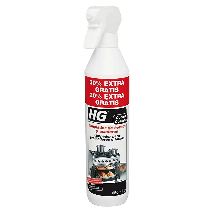 HG Limpiador para horno y parrilla - 650 ml - Vista angular