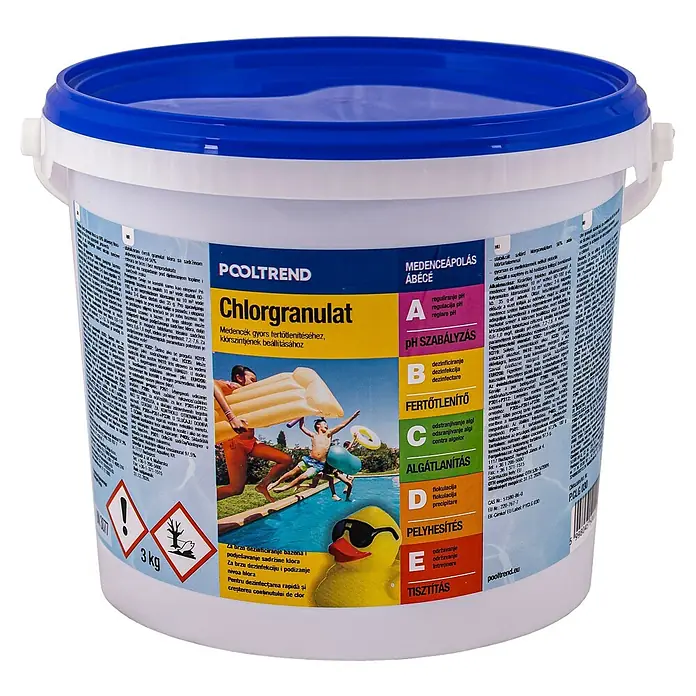 Granule klora - 3 kg - Pogled sprijeda
