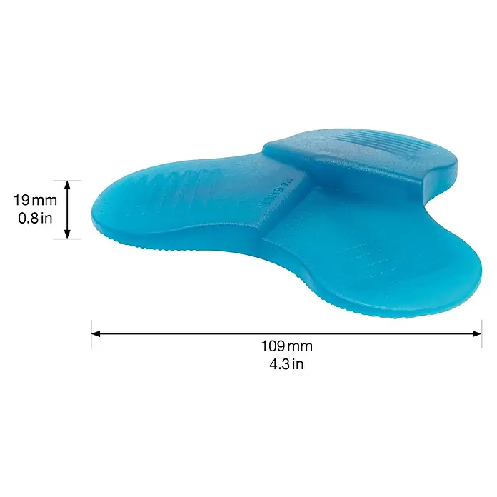 Wagner System Türkeil 3STOP Luminous - Ø x H: 108,5 x 19,1 mm, Kunststoff, Blau - Skizze