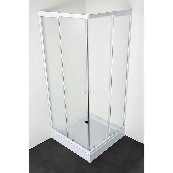 Eckdusche - Stärke: 4 mm, Weiß - Stimmungsaufnahme
