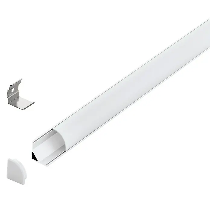Eglo Profil Corner Profile 1 - 100 x 1,6 x 1,6 cm, Weiß, Aluminium - Vorderansicht