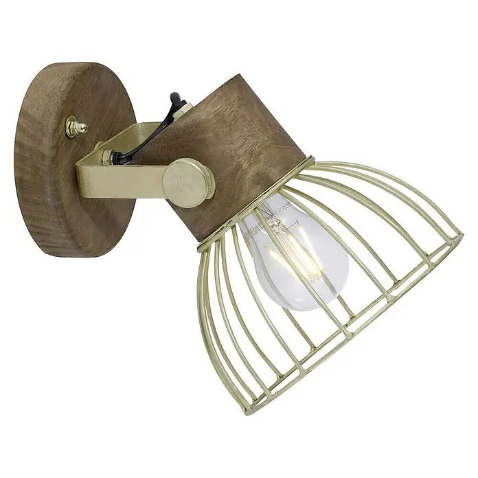 LeuchtenDirekt Deckenstrahler - 60 W, L x B x H: 20 x 20 x 20 cm, E27, 1 Stk. - Diagonale Ansicht