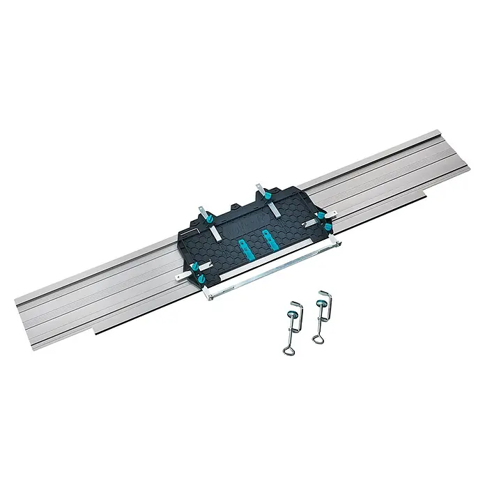 Wolfcraft Führungsschiene FKS 145 - L x B x H: 145 cm x 19 cm x 1,2 mm, Aluminium - Diagonale Ansicht